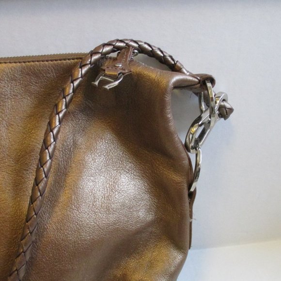 *Etienne Aigner Bronze Copper Iridescent RETRO Hobo Shoulder Bag - Picture 5 of 7